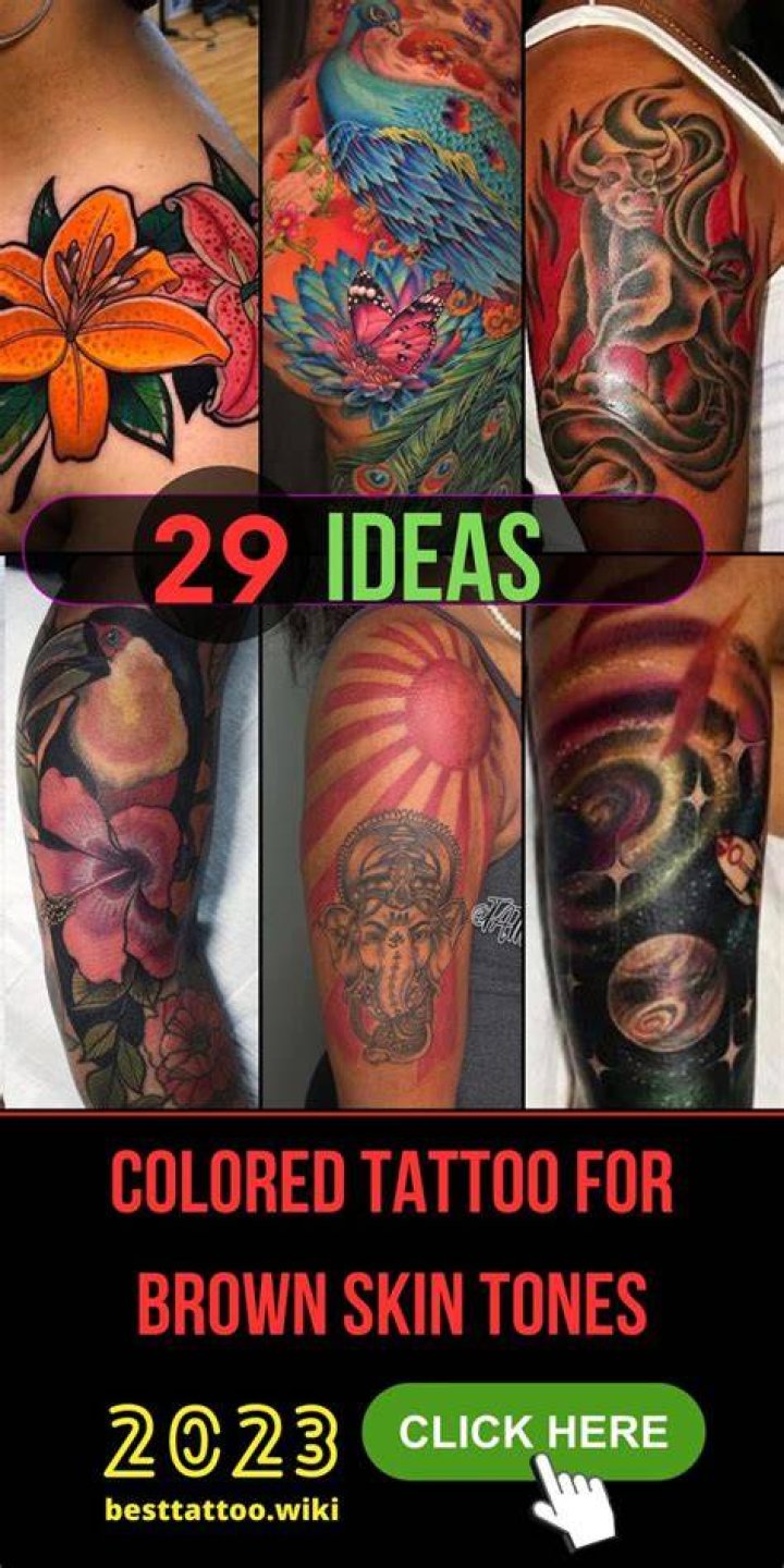 22+ Tattoo Color On Brown Skin Images