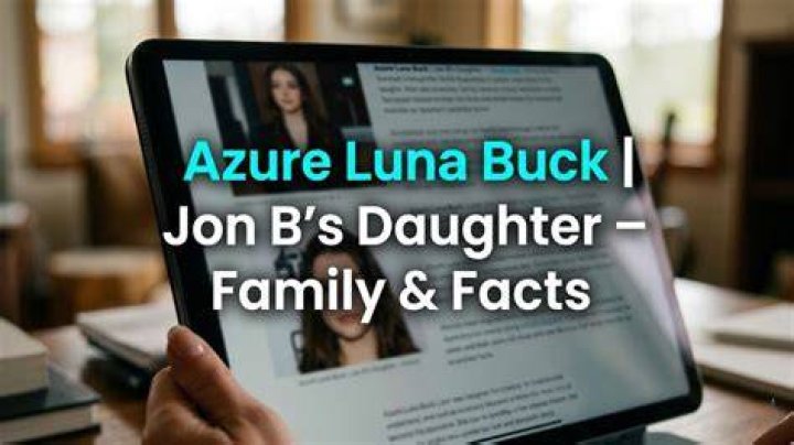 Azure Luna Buck Facts About Jon B's Daughter Dicy Trends