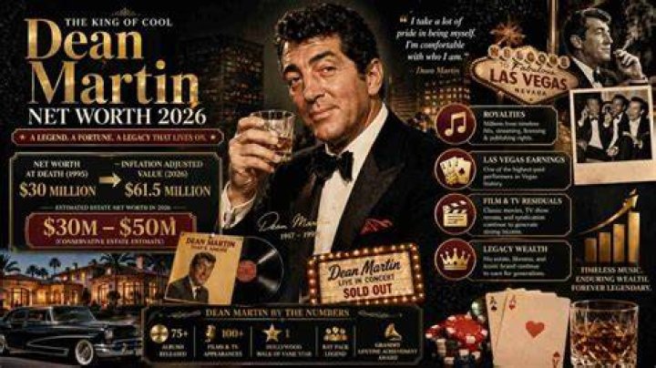Dean Martin Net Worth, Wealth, and Annual Salary 2 Rich 2 Famous