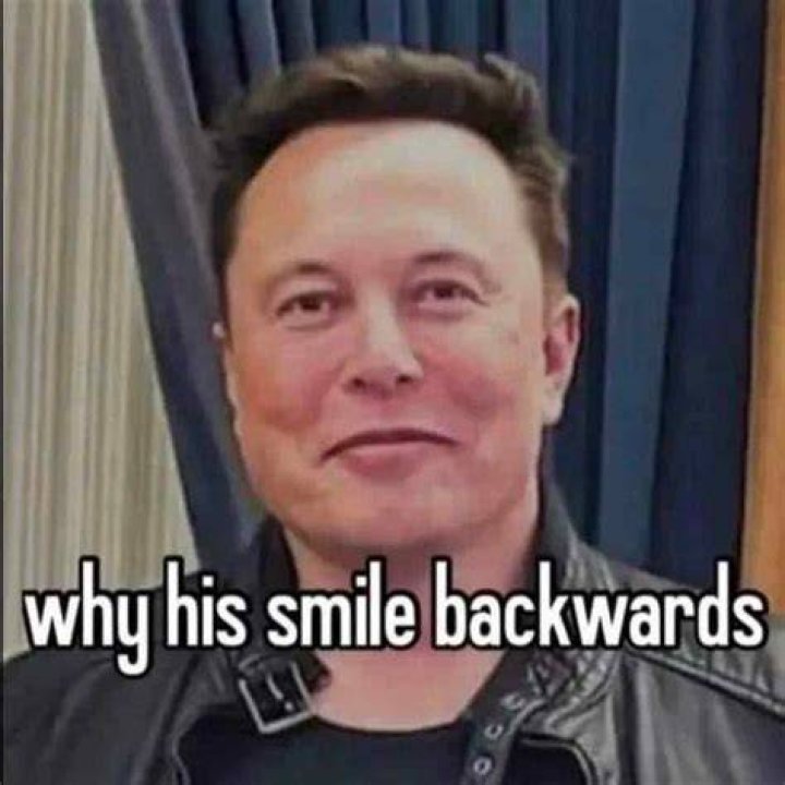 Elon Musk Smile Upside Down