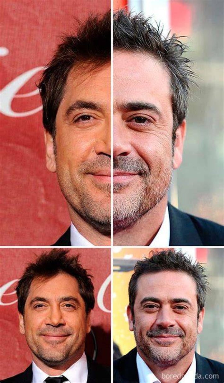 FAMOSOS CASI IDENTICOS Javier bardem, Jeffrey dean Jeffrey dean