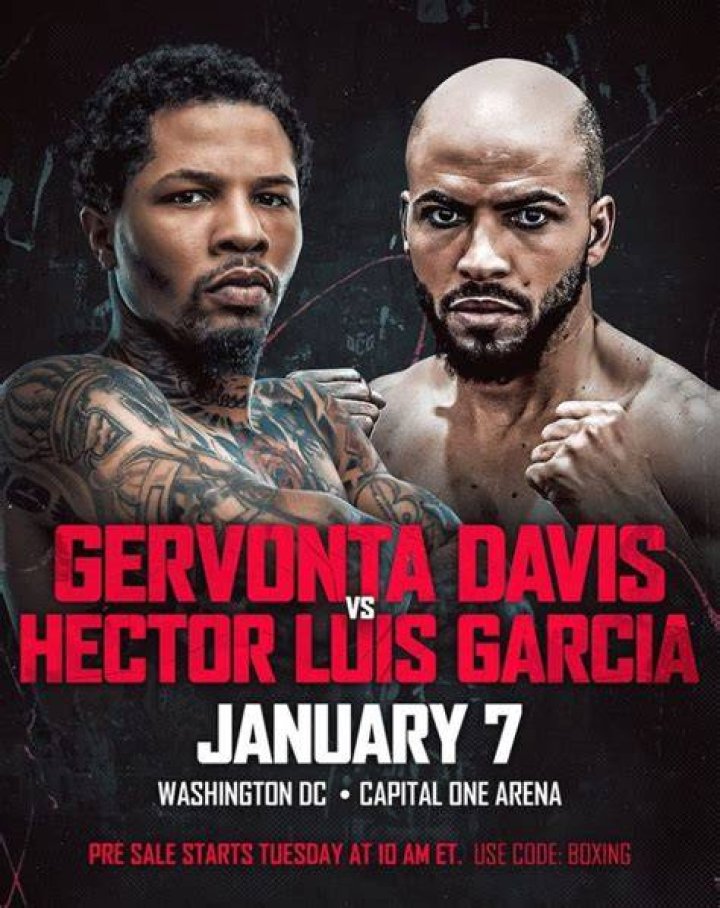 Gervonta DavisHector Luis Garcia Showtime PPV fight is on for Jan. 7