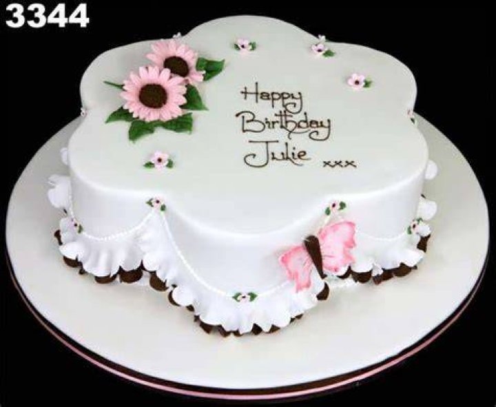 Happy Birthday Julie! Cake, Cake name, Birthday cake with flowers