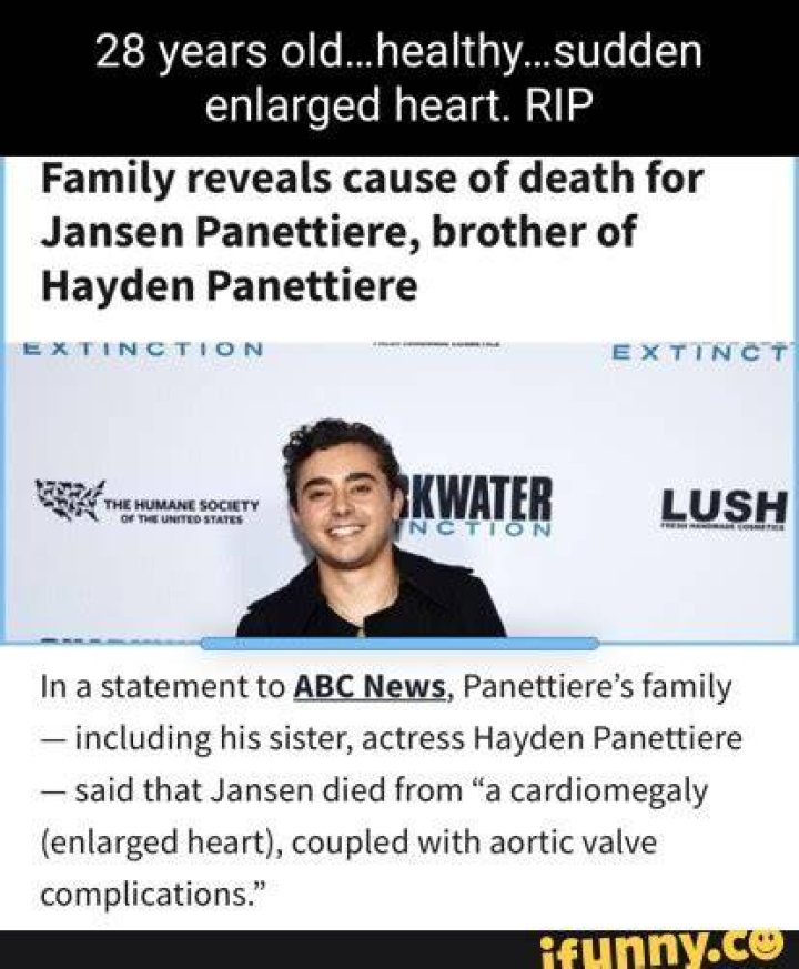 Jansen cause of death, net worth, children, parents, wife