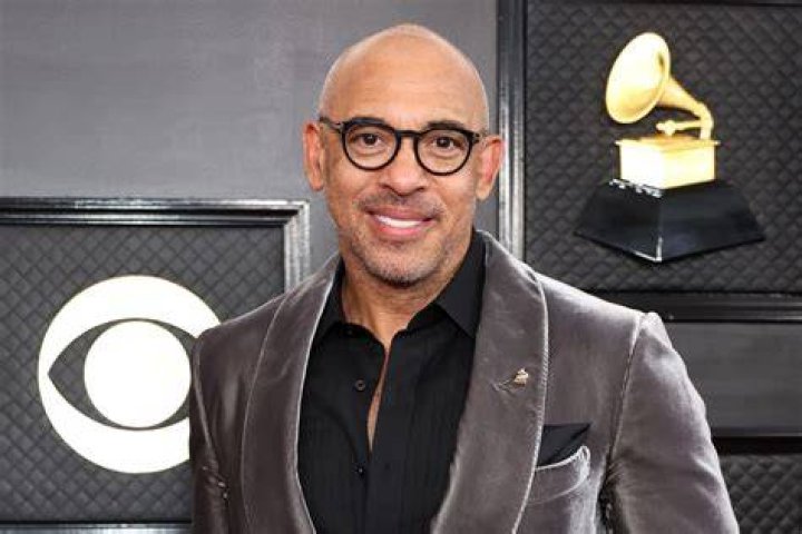 Photo Harvey Mason jr. and Britt Burton Arrive for the 64th Grammy