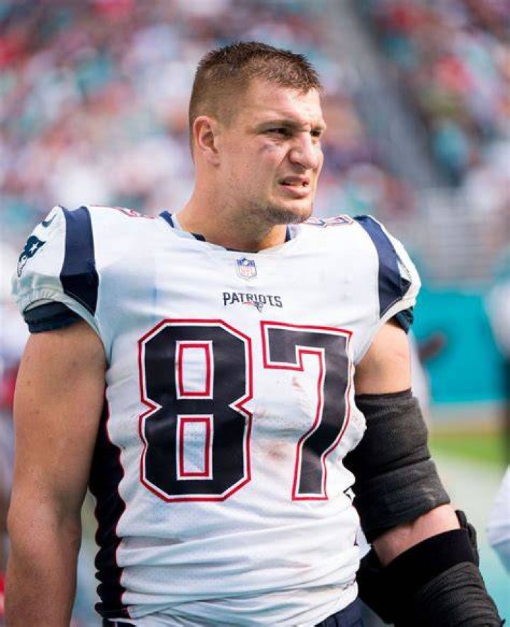 Rob Gronkowski in his new Buccaneers uniform Tampa Bay Business Journal