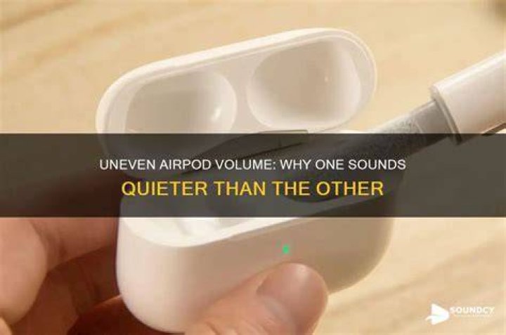 Why is One AirPod quieter than the Other? Idcorners